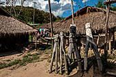 Hill tribe village in the area of Chiang Rai, Northern Thailand. 